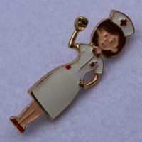 Брошка№583 у вигляді лікаря жінки оптом купити в інтернет магазині
