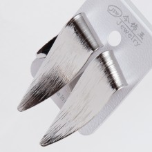 Серьги№1558 белые с текстурой оптом.