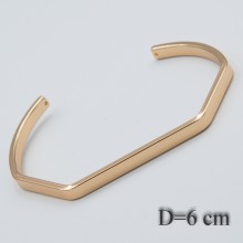 Браслет Xuping№749 D = 6 см стильный под золото оптом.