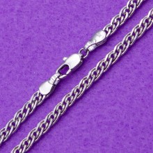 Ланцюжок Xuping№656  50/4мм родій плоска ажурна  медичне золото ланцюжка куплю оптом біжумаркет
