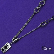 Цепочка Xuping№312 50 см с разным плетением и кулоном пиковый туз оптом.