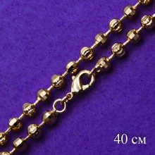 Цепочка Xuping№409 40 см под золото с шариками от производителя оптом.