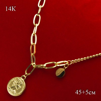 Цепочка Xuping№485 45 + 5 см цепь с кулоном в интернет-магазине оптом.