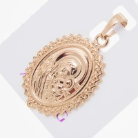 Ладанка Xuping№1004  25х18мм іконка медичне золото з зображенням Божьей Матери 18к оптом бижутерика