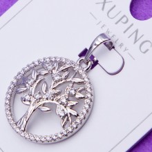 Кулон Xuping№787 d-20мм білі циркони на грошовому дереві купити медичне золото кулони18к біжумаркет