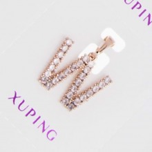 Кулон Xuping№630А буквы с белыми камнями оптом.