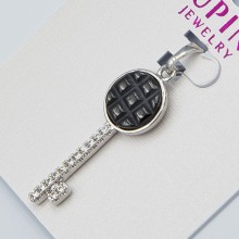 Кулон Xuping№982 ключ с черной вставкой оптом.