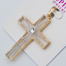 Крестик Xuping№918 двух цветов с цирконом оптом.