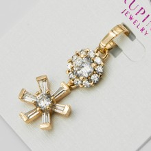 Кулон Xuping№1036 с цирконами белого цвета оптом.