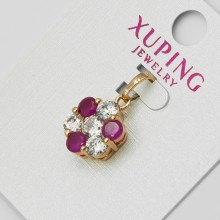 Кулон Xuping№1104 двухцветный с камнями оптом.