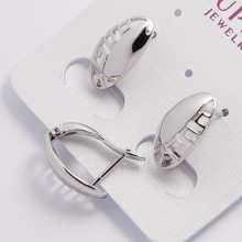 Серьги Xuping№1581 с орнаментом белые оптом.