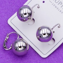 Сережки Xuping№669 кулі 10мм на круглому замку купити сережки Xuping біжутерія медичне золото біжумаркет