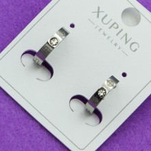 Сережки Xuping№97 10мм з орнаментом Картьє Купити медичне золото сережки в інтернет магазині біжумаркет