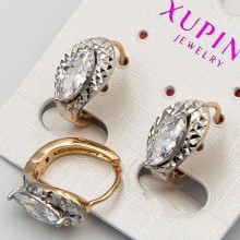 Серьги Xuping№1779 с белым маркизом оптом.