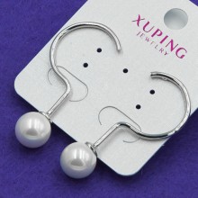 Серьги Xuping№755 с белыми жемчужинами оптом.