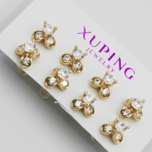 Гвоздики Xuping№2082 4 пары цветочки оптом.