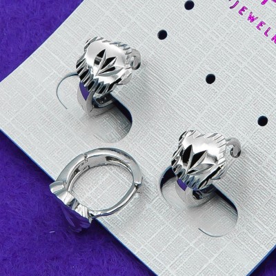 Серьги Xuping№781   белый цветок бижутерия Харьков оптом.
