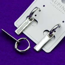 Серьги Xuping№122   висюльки оригинальные с пластиной куплю медзолото оптом бижутерия