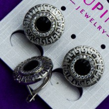 Серьги xuping№96   с орнаментом бижутерия с медсплава куплю оптом 