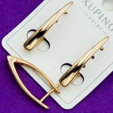 Сережки Xuping№59   куточки 18к куплю оптом біжутерію ксюпінг медзолото біжутерика