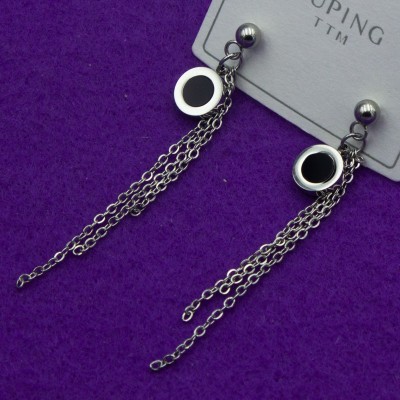 Сережки Xuping№143ИВ   протяжки Булгари оригінальні куплю медичне золото сплав оптом позолотка