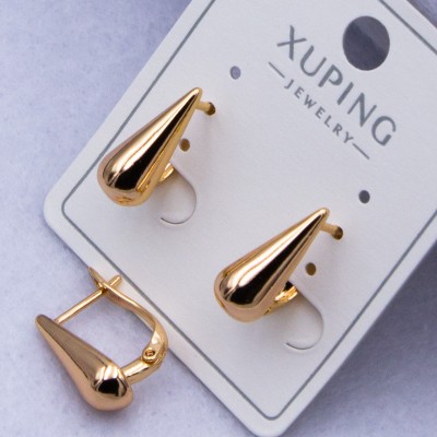 Сережки Xuping№345 h-13 мм золота крапля оптом ксюпінг сережки в інтернет магазині позолотка