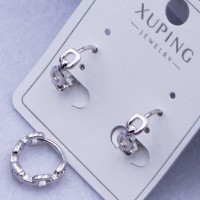Сережки Xuping№338 d-10 мм стилізований ланцюг оптом ксюпінг сережки в інтернет магазині позолотка